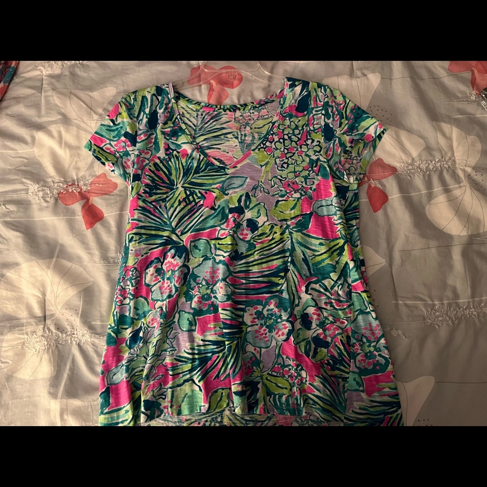 Lilly Pulitzer Etta top Early Bloomer